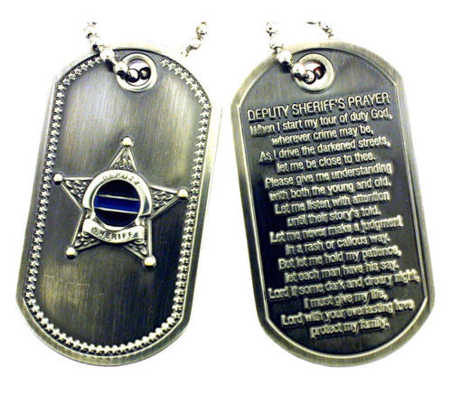 Sheriff dog tag top