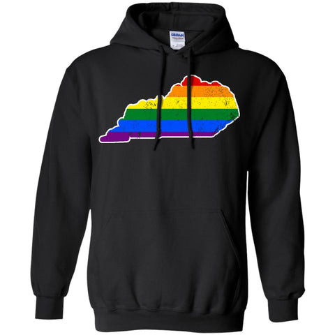 Kentucky Rainbow Flag LGBT Community Pride LGBT Shirts  G185 Gildan Pullover Hoodie 8 oz.