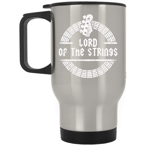 Bass Player Shirt Lord Of The Strings Bass Player Gifts  XP8400S Silver Stainless Travel Mug