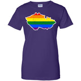 Czech Republic Rainbow Flag LGBT Community Pride LGBT Shirts