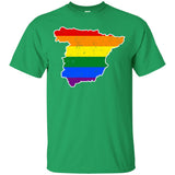 Spain Rainbow Flag LGBT Community Pride LGBT Shirts