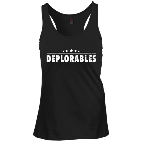 Deplorables Juniors Create Your Own Racerback Tank Top - Shoppzee