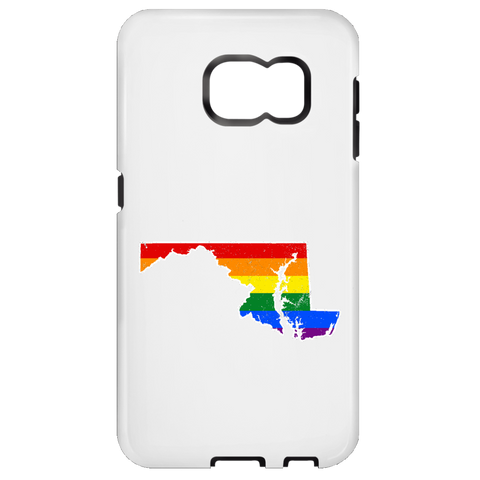 Maryland Rainbow Flag LGBT Community Pride LGBT Shirts  Samsung Galaxy S6 Tough