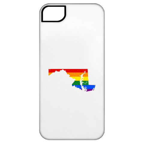 Maryland Rainbow Flag LGBT Community Pride LGBT Shirts  iPhone 5 Tough Case