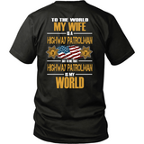 Wife Highway Patrolman (backside design) - Shoppzee