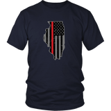 Illinois Firefighter Thin Red Line