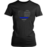 Thin Blue Line Valentines Day Police and LEO Shirt