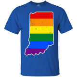 Indiana Rainbow Flag LGBT Community Pride LGBT Shirts