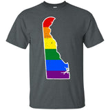 Delaware Rainbow Flag LGBT Community Pride LGBT Shirts