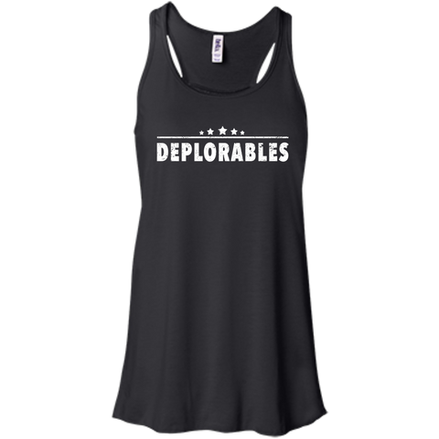 Deplorables Bella+Canvas Flowy Racerback Tank - Shoppzee