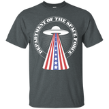 Space Force Shirt Department Of The Space Force US UFO Trump Parody