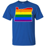 Oregon Rainbow Flag LGBT Community Pride LGBT Shirts