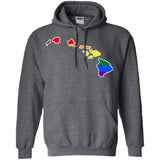 Hawaii Rainbow Flag LGBT Community Pride LGBT Shirts  G185 Gildan Pullover Hoodie 8 oz.