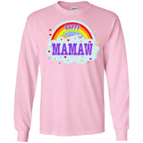 Happiest-Being-The Best Mamaw-T-Shirt  LS Ultra Cotton Tshirt