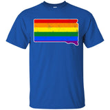 South Dakota Rainbow Flag LGBT Community Pride LGBT Shirts