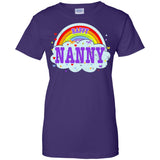 Happiest-Being-The Best Nanny-T-Shirt  Ladies Custom 100% Cotton T-Shirt