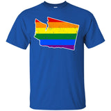 Washington Rainbow Flag LGBT Community Pride LGBT Shirts