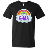 Happiest-Being-The Best G-Ma-T-Shirt  Men's Printed V-Neck T