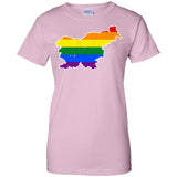 Slovenia Rainbow Flag LGBT Community Pride LGBT Shirts