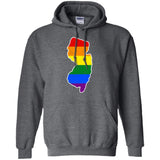 New Jersey Rainbow Flag LGBT Community Pride LGBT Shirts  G185 Gildan Pullover Hoodie 8 oz.