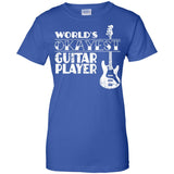 Worlds Okayest Guitar Player T Shirt Guitar Player Gift  G200L Gildan Ladies' 100% Cotton T-Shirt