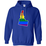 Idaho Rainbow Flag LGBT Community Pride LGBT Shirts  G185 Gildan Pullover Hoodie 8 oz.