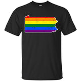 Pennsylvania Rainbow Flag LGBT Community Pride LGBT Shirts
