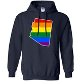 Arizona Rainbow Flag LGBT Community Pride LGBT Shirts  G185 Gildan Pullover Hoodie 8 oz.