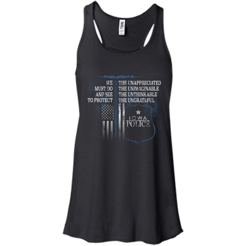 Iowa Police Tank Top Shirt Law Enforcement Support The Unappreciated
