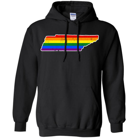 Tennessee Rainbow Flag LGBT Community Pride LGBT Shirts  G185 Gildan Pullover Hoodie 8 oz.