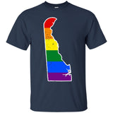 Delaware Rainbow Flag LGBT Community Pride LGBT Shirts
