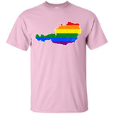 Austria Rainbow Flag LGBT Community Pride LGBT Shirts