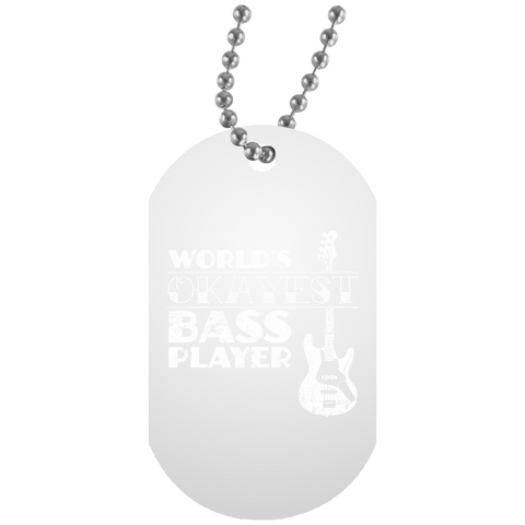 Worlds Okayest Bass Player T Shirt Bass Player Gift