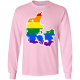 Denmark Rainbow Flag LGBT Community Pride LGBT Shirts