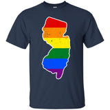 New Jersey Rainbow Flag LGBT Community Pride LGBT Shirts