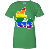 Denmark Rainbow Flag LGBT Community Pride LGBT Shirts