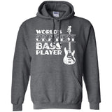Worlds Okayest Bass Player T Shirt Bass Player Gift  G185 Gildan Pullover Hoodie 8 oz.
