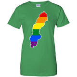 Sweden Rainbow Flag LGBT Community Pride LGBT Shirts