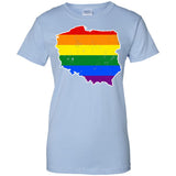 Poland Rainbow Flag LGBT Community Pride LGBT Shirts
