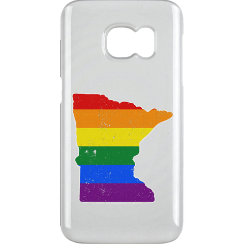 Minnesota Rainbow Flag LGBT Community Pride LGBT Shirts  Samsung Galaxy S6 Clip
