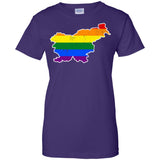 Slovenia Rainbow Flag LGBT Community Pride LGBT Shirts