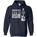 Worlds Okayest Guitar Player T Shirt Guitar Player Gift  G185 Gildan Pullover Hoodie 8 oz.