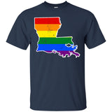 Louisiana Rainbow Flag LGBT Community Pride LGBT Shirts