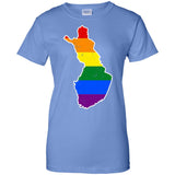 Finland Rainbow Flag LGBT Community Pride LGBT Shirts
