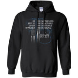 Maryland Police Hoodie Support Law Enforcement The Unappreciated  G185 Gildan Pullover Hoodie 8 oz.