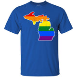 Michigan Rainbow Flag LGBT Community Pride LGBT Shirts