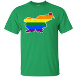 Slovenia Rainbow Flag LGBT Community Pride LGBT Shirts