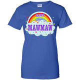 Happiest-Being-The Best Mawmaw T Shirt  Ladies Custom 100% Cotton T-Shirt