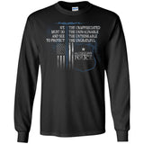 Mississippi Police Sweat Shirt Police Retirement Gifts Police Prayer  G240 Gildan LS Ultra Cotton T-Shirt