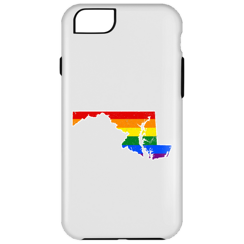 Maryland Rainbow Flag LGBT Community Pride LGBT Shirts  iPhone 6 Plus Tough Case